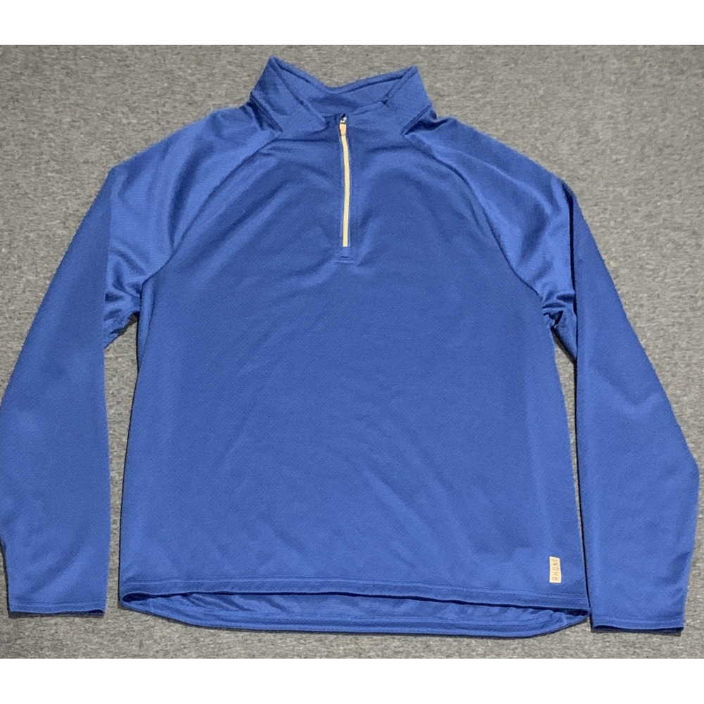 Rhone Courtside 1/4 Zip Pullover Men's Blue Long Sleeve - Size M